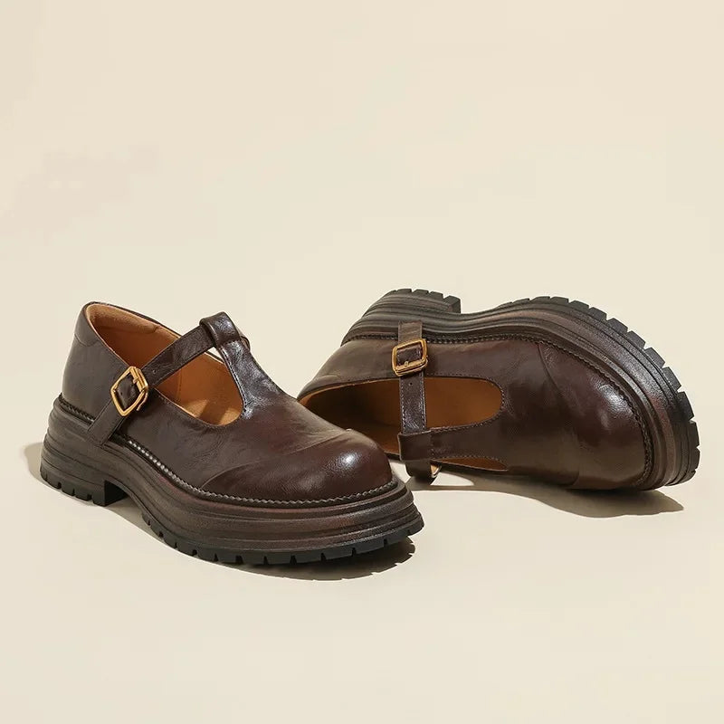 Pascalette – Elegantní kožené Mary Janes
