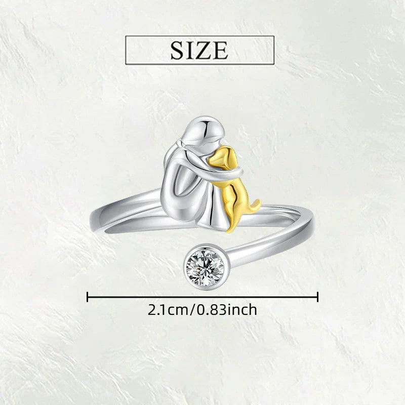Canine Charm – Stilfuld ring med hundeikon