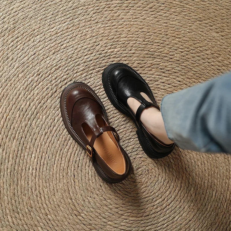 Pascalette – Elegantní kožené Mary Janes