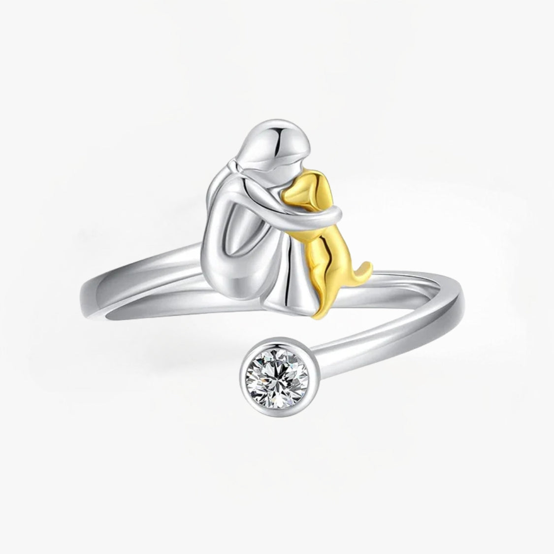 Canine Charm – Stilfuld ring med hundeikon